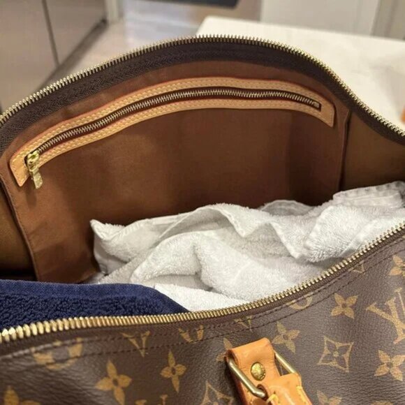 Pre-owned Louis Vuitton Keepall Bandouliere 55 Monogram with box brown - Picture 2 of 5
